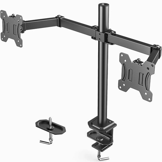 Heavy Duty Dual Monitor Mount (13-27 Inch Screens)