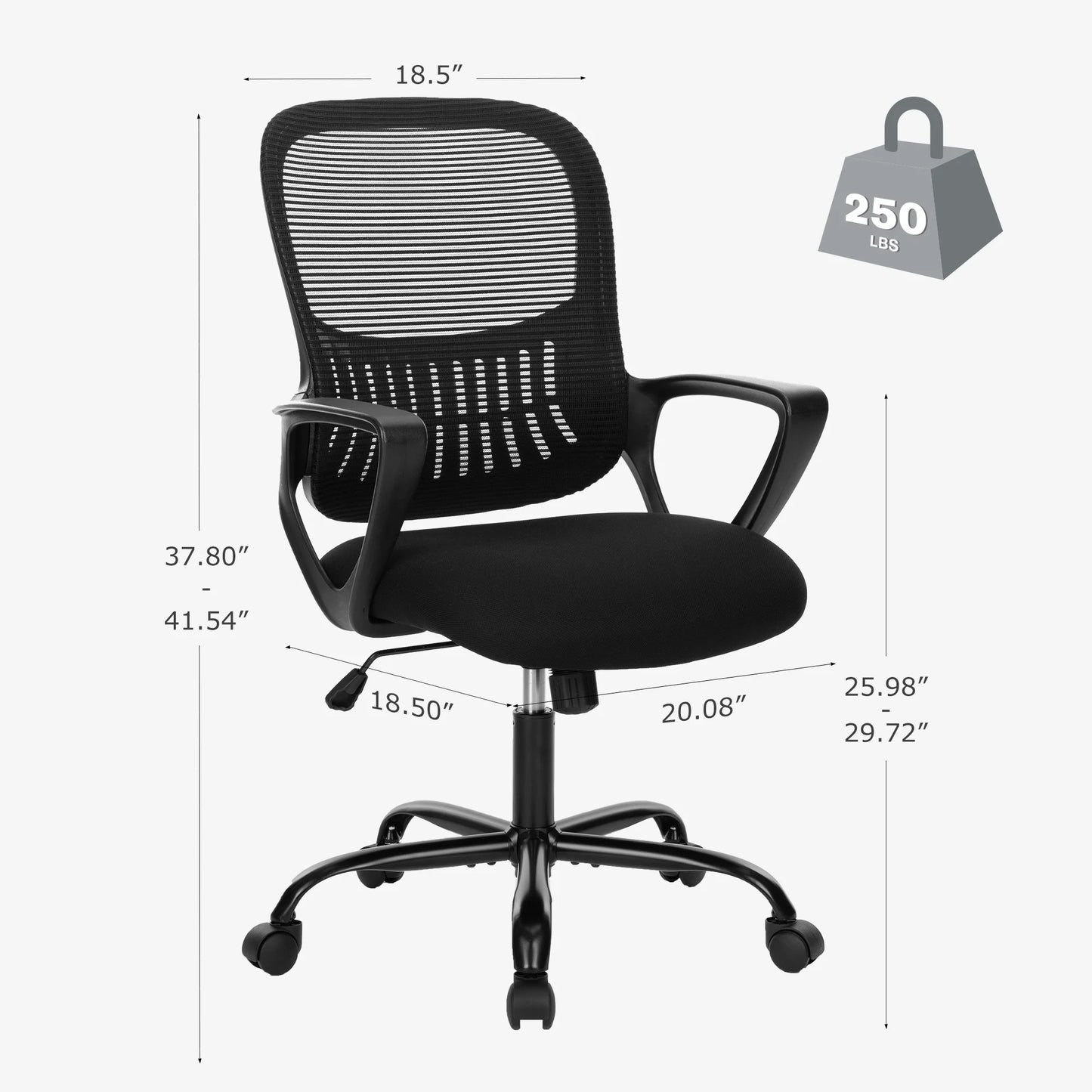 Mesh Ergonomic Desk Chair with Lumbar Support