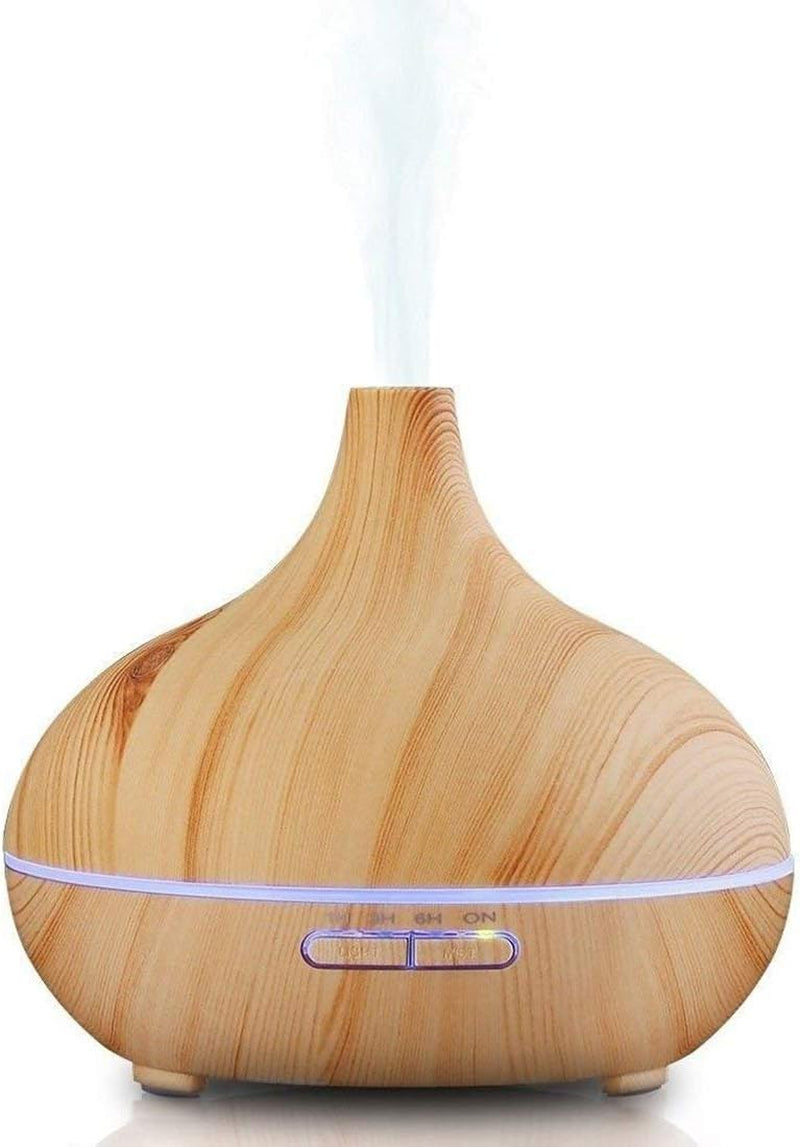 Aroma Essential Oil Wood Grain Diffuser with Remote Control 